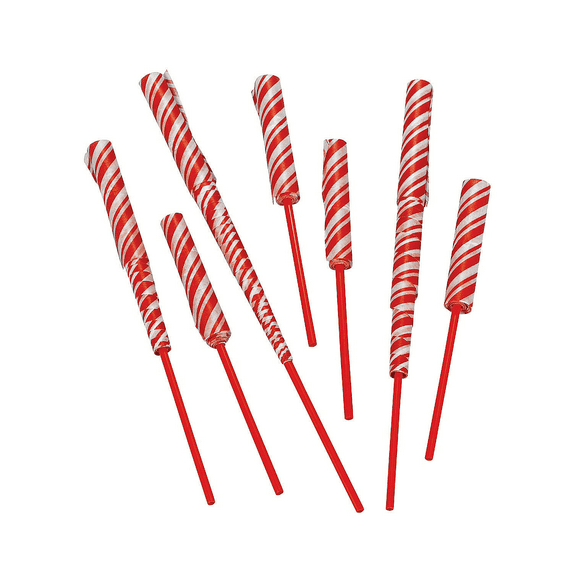 Fun Express - Peppermint Stick Paper Chinese YO-Yos for Christmas - Toys - Value Toys - Yo - Yos - Christmas - 12 Pieces