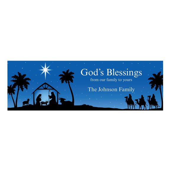 Personalized Nativity Banners