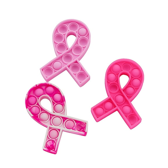Fun Express Pink Ribbon Lotsa Pops Popping Toys - 24 Pieces