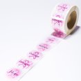 thumbnail image 1 of PINK RIBBON STICKERS-500 PCS - Stationery - 500 Pieces, 1 of 2