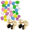 thumbnail image 1 of Fun Express Plastic Easter Egg Assortment, Pastel & Golden, 2" - 2 1/4", Bulk 156 Pc, 1 of 3