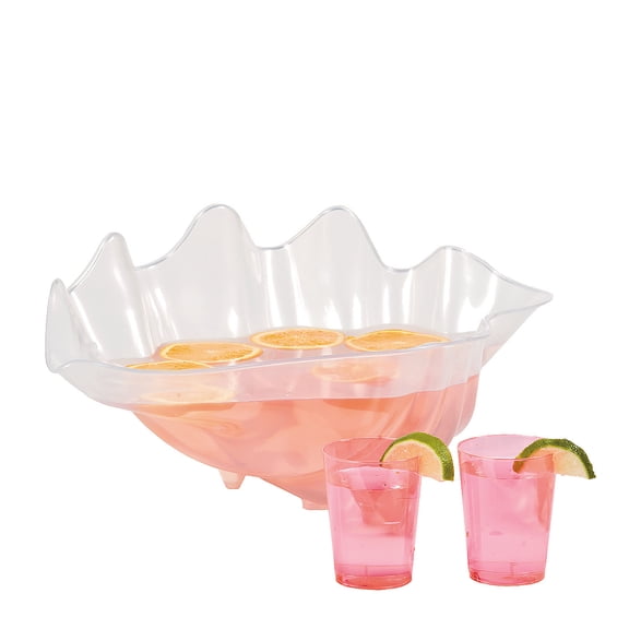 Fun Express Plastic Seashell Party Supply Bowl
