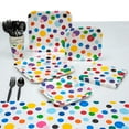 thumbnail image 1 of Fun Express Polka Dot Tableware Kit 107 Pieces, 1 of 2
