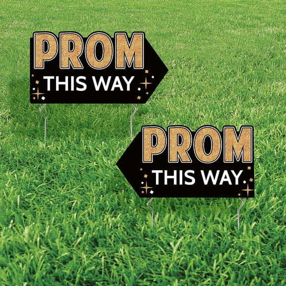 Fun Express Prom This Way Directional Yard Signs - 2 Pc.