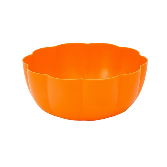 Fun Express Pumpkin Plastic Soup Bowls - 8 Ct