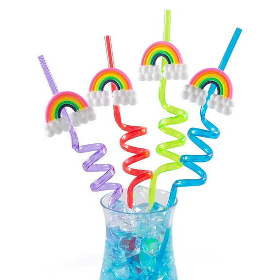 Fun Express Rainbow Silly Straws 12 Pieces