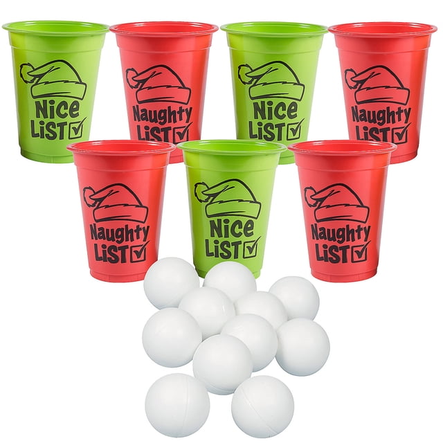 Fun Express Red & Green Naughty or Nice Cup &