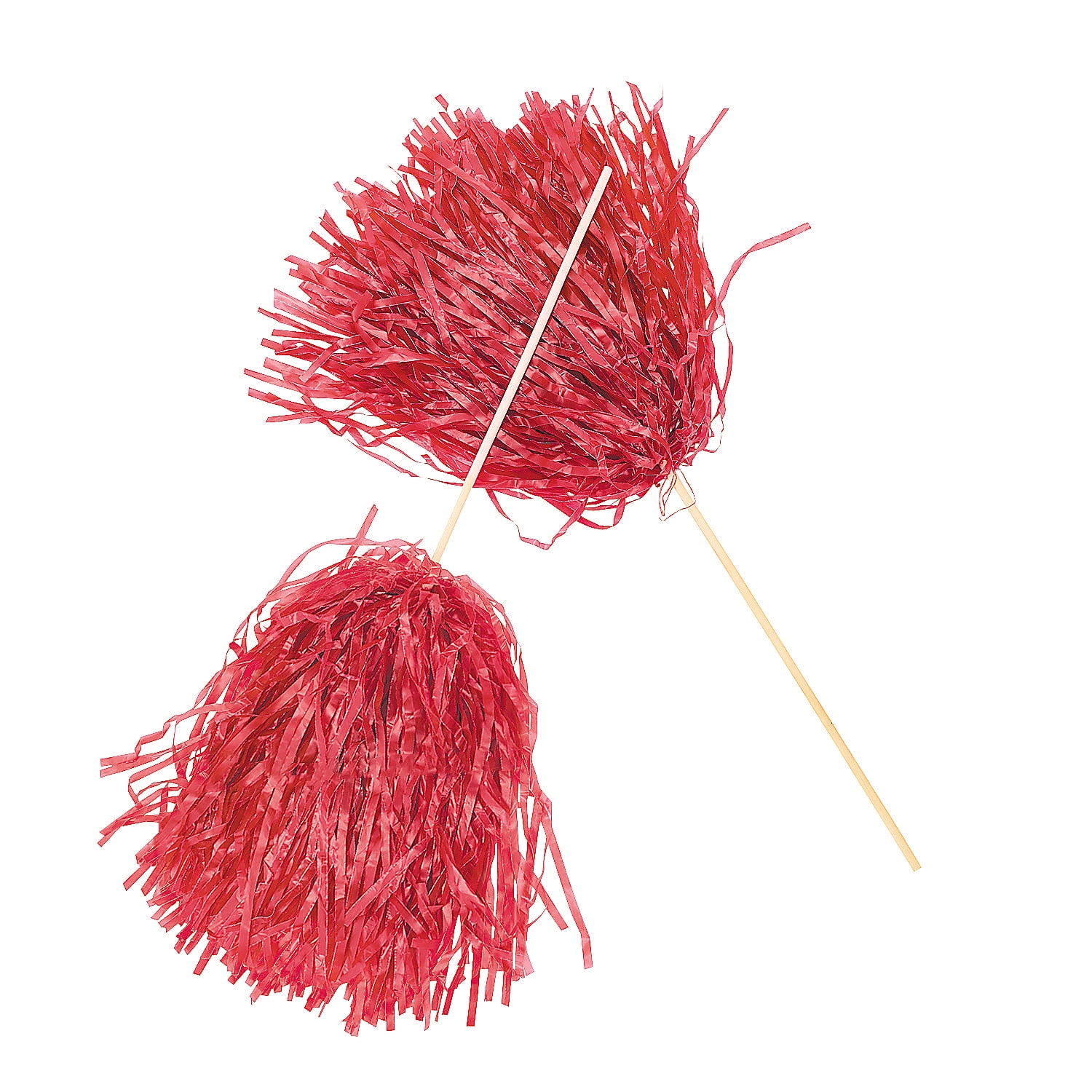 Fun Express - Red Spirit Pom Pom (24pcs) - Toys - Active Play - Pom - Poms - 24 Pieces