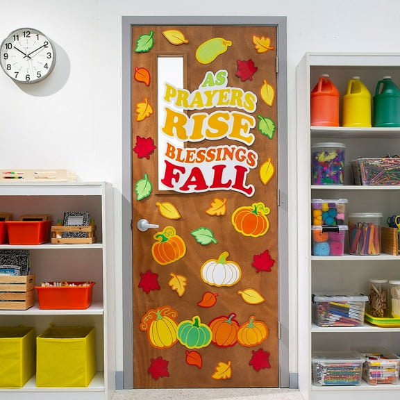 Fun Express Religious Blessings Fall Classroom Door Decorating Kit - 35 Pieces
