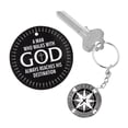 thumbnail image 1 of Fun Express Religious Father’s Day Compass Charm Keychains with Card - 12 Pieces, 1 of 1