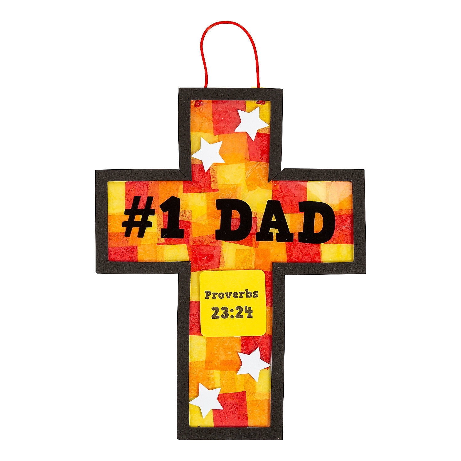 Fun Express Religious Father’s Day Tissue Paper Sign Craft Kit - Makes ...
