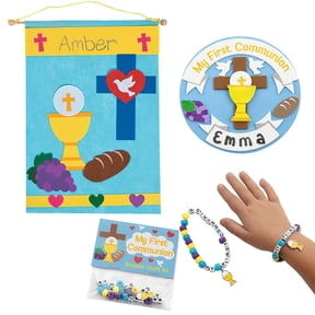 Fun Express Religious First Communion Craft Kit Assortment - Makes 36