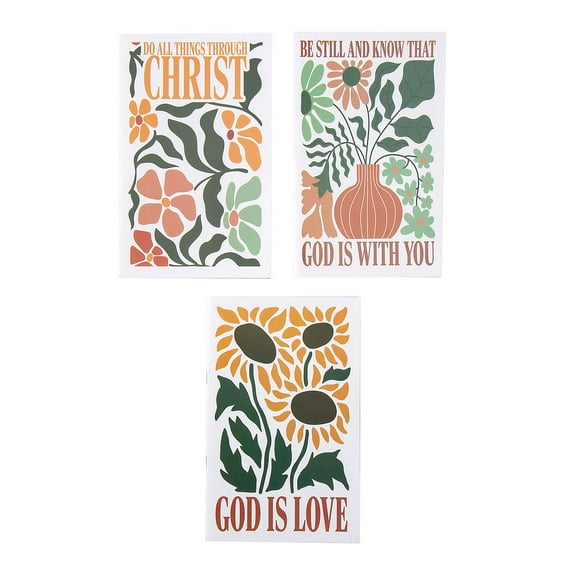 Fun Express Religious Flowers & Inspiration Notebooks - 24 Pieces