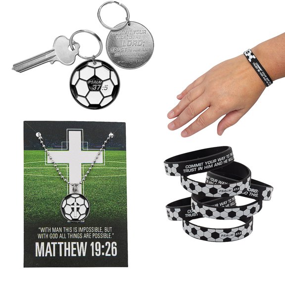 Fun Express Religious Soccer Handout & Novelty Assortment Kit - 36 Pieces