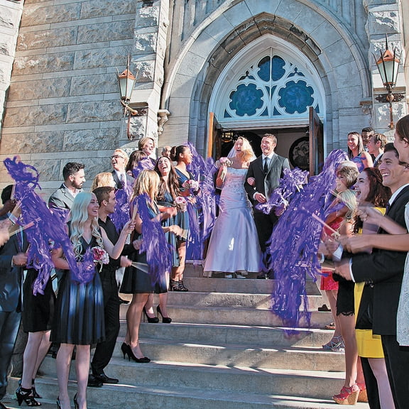 Fun Express Ribbon Wands Purple Bulk 48 Pieces