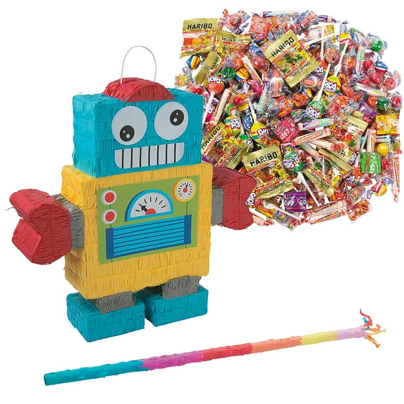 Fun Express Robot Party Piata Kit  208 Pieces