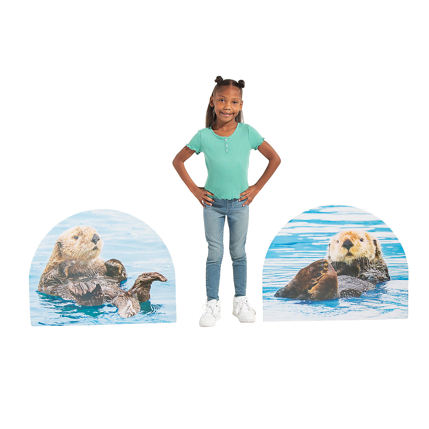 Fun Express Rocky Beach VBS Otter Stand-Ups - 2 Piece, Vacation Bible