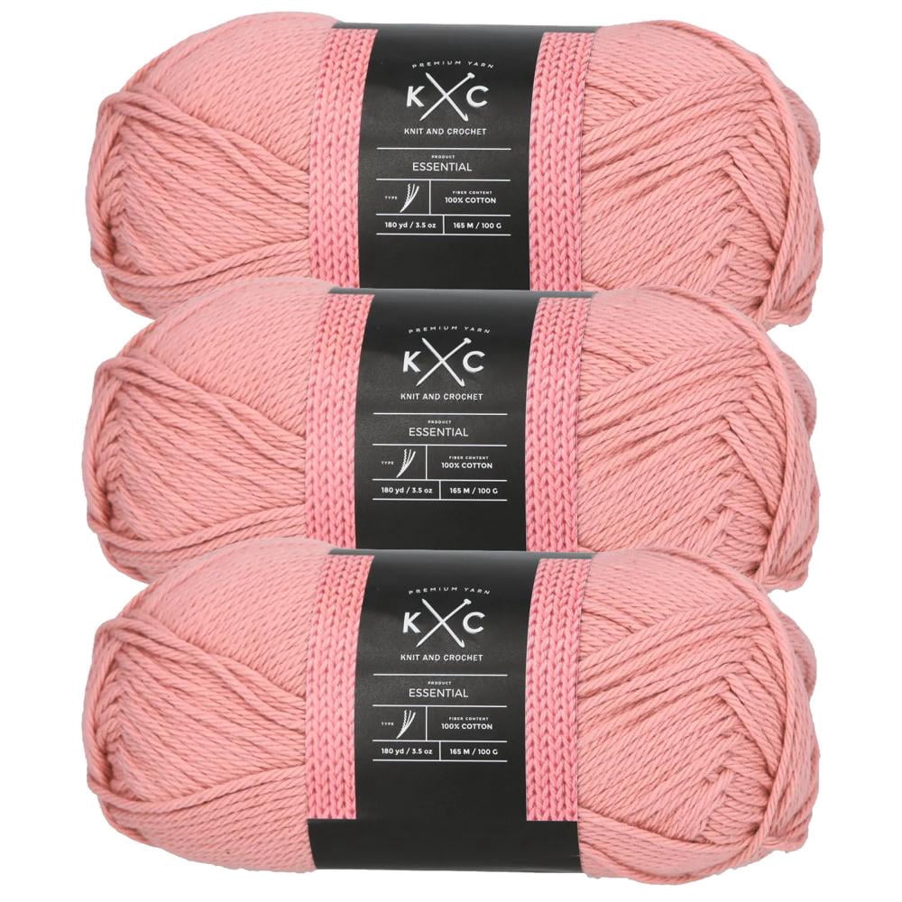 Fun Express Rose Garden Light Weight Cotton Yarn - 3 Skeins