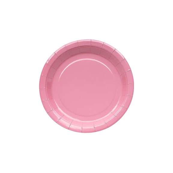 Fun Express Round Paper Dessert Plates Dusty Rose - 24 Ct