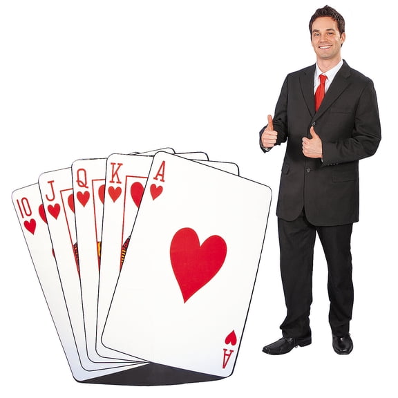 Fun Express - Royal Flush Standup for Party - Party Decor - Large Decor - Floor Stand Ups - Party - 1 Piece