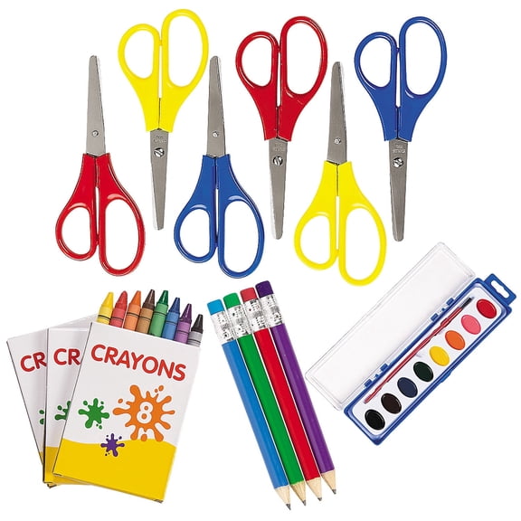 Fun Express School Supplies Kit for 24