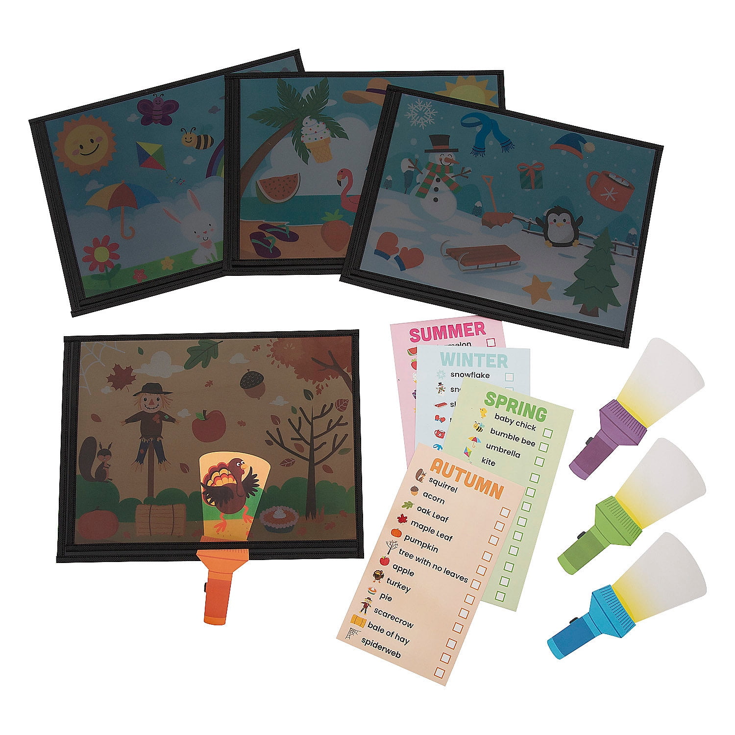 Fun Express Season Magic Flashlight Activity Set - Walmart.com