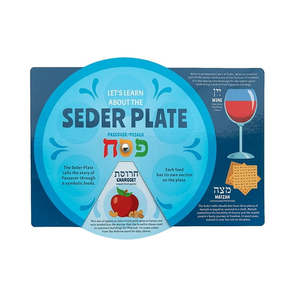 Fun Express Seder Plate Learning Wheels - 12 Pieces
