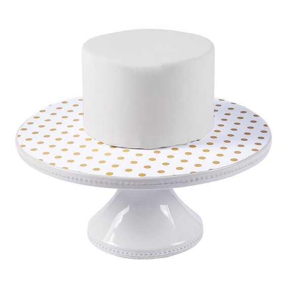 Fun Express Serving Paper Liners Gold Dot Large,Bulk 48 Pc