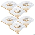 thumbnail image 1 of Bulk 48 Pieces She Said YAAAS! Wedding Folding Hand Fans, 1 of 1