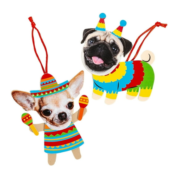 Fun Express Silly Fiesta Animal Ornament Foam Craft Kit - Makes 12