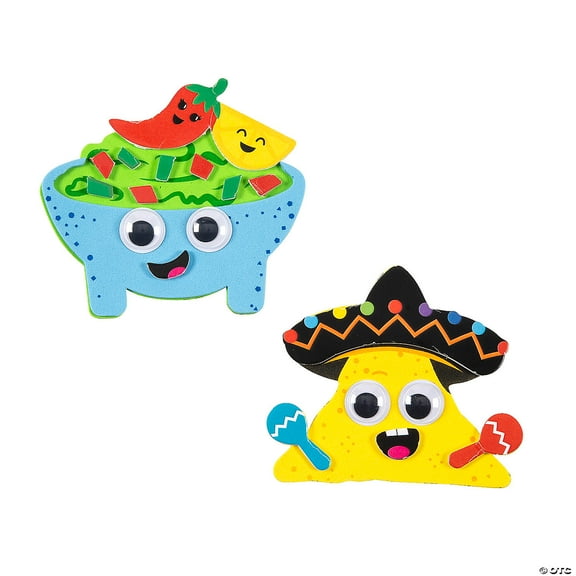 Silly Fiesta Food Magnet Craft Kit - Makes 12