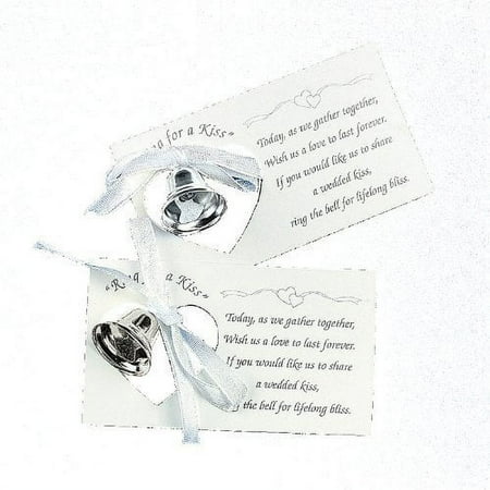 Fun Express Silvertone Wedding Bell Greeting Cards, 50 Pieces