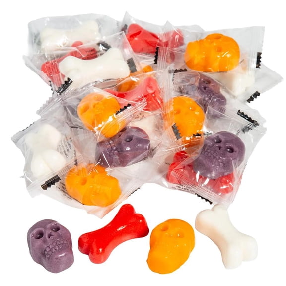 Fun Express Skull & Bones Fruit-Flavored Gummy Candies - 37 pc