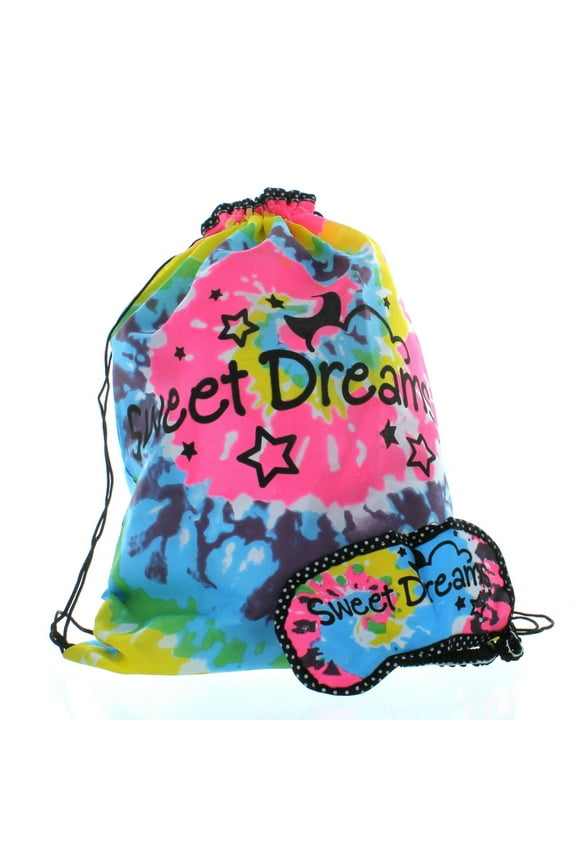 Sleepover Backpack with Eye Mask, Multi-Color, 2-Piece