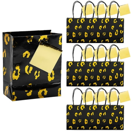 Fun Express Small Jungle Nights Gift Bags with Tags - 12 Pc