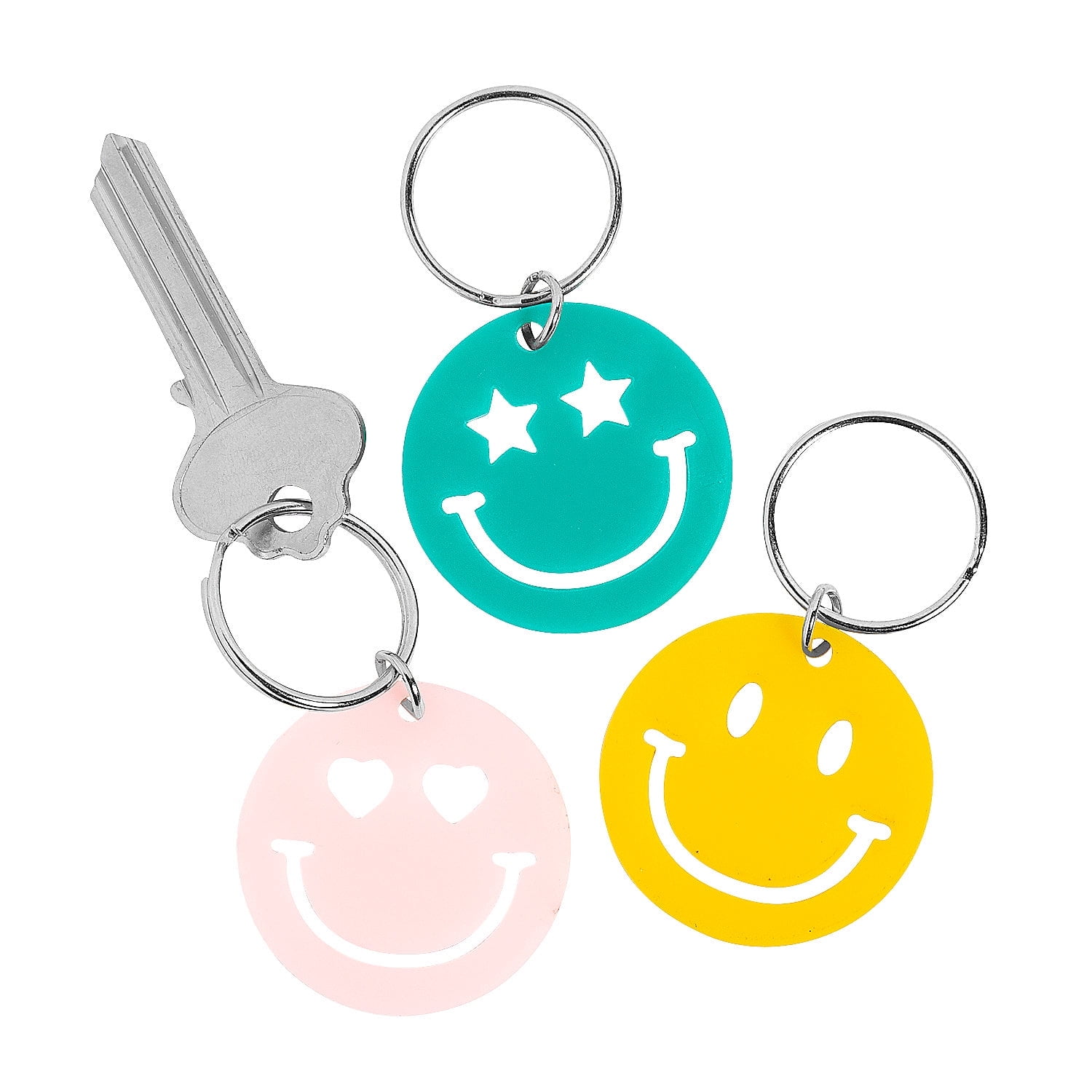 Fun Express Smile Face Keychains - Colorful and Fun Keychain ...
