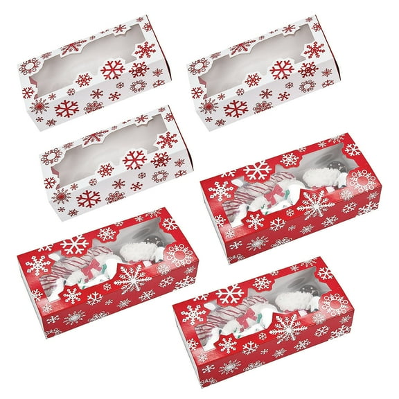 Fun Express Snowflake Cookie Boxes Bulk 60 Pc