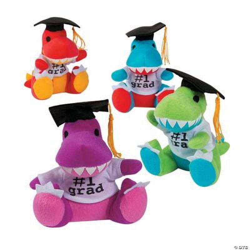 Fun Express Soft Child Stuffed Animals & Plush Toys, Polyester Multicolor Graduation, 55", 12 Count