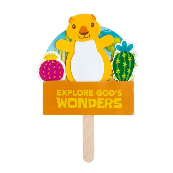 Fun Express Southwest Prairie Dog Pop-Up Craft Kit  Engaging Craft Project for VBS Group Activities & Creative Learning  Perfect for Kids Parties & Educational Fun  Multicolor  12 Pieces