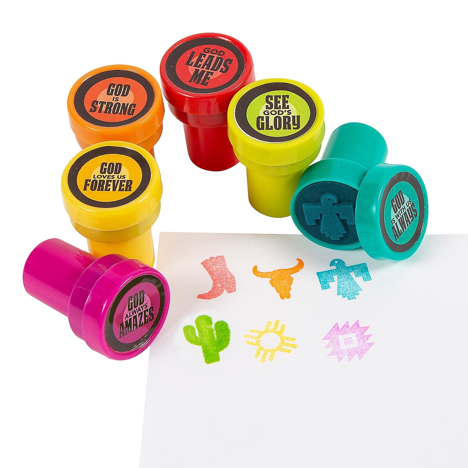 Fun Express Southwest VBS Stampers Set Vibrant Southwestern Design
