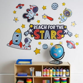 Fun Express Space Theme Classroom Wall Statement Piece - 24 Pc