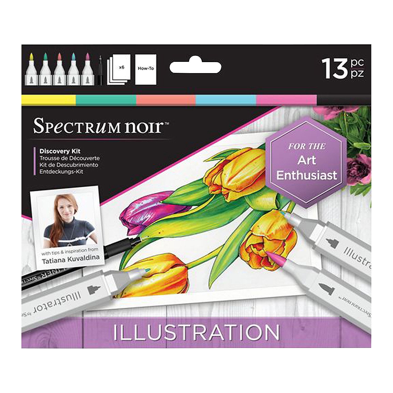 Fun Express Spectrum Noir™ Illustration Drawing KIt - 13 Pc.