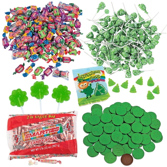 Fun Express St. Patricks Day Candy Assortment, Bulk 529 Pieces