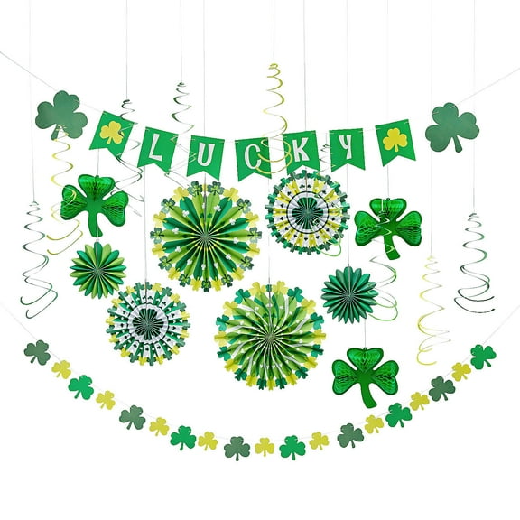 All-Inclusive St. Patrick's Day Mega Decorating Kit - 20 pieces for Your Festive Celebrations