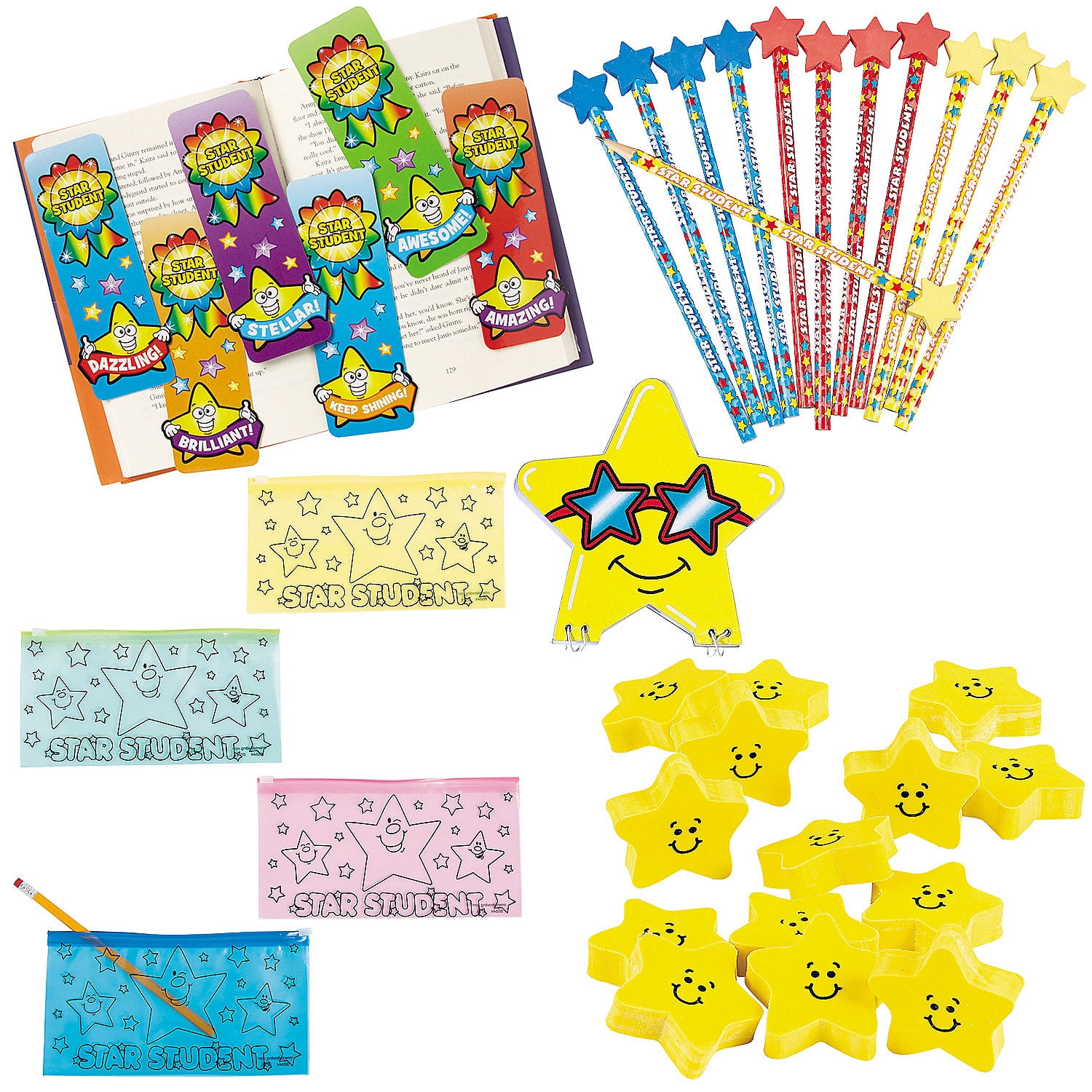 Fun Express Star Student Stationery Kit Assortments May Vary