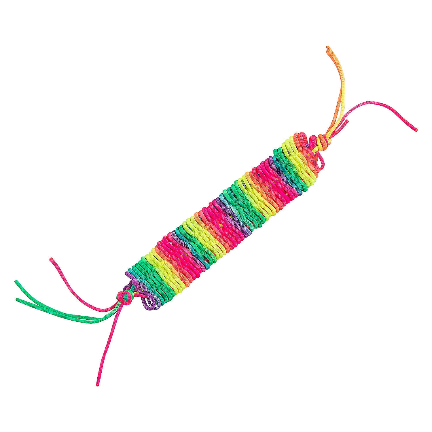 Straw Weaving Rainbow Bracelet Craft Kit – Makes 12 | Oriental Trading