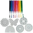 thumbnail image 1 of Fun Express Suncatcher Painting Kit Large Assortments May Vary, 1 of 2