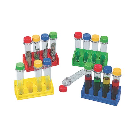Fun Express Super Science Test Tubes Set with Tray  Educational STEM Experiment Kit for Kids  Perfect for Hands-On Science Activities Experiments Classroom Learning & Homeschool Projects  20 Piece