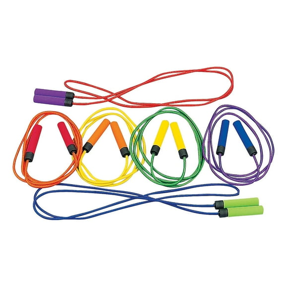 Fun Express Super Soft Grip Jump Ropes 6 Pieces - Toys