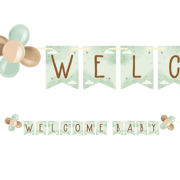 Fun Express Teddy Bear Banner with Latex Balloons